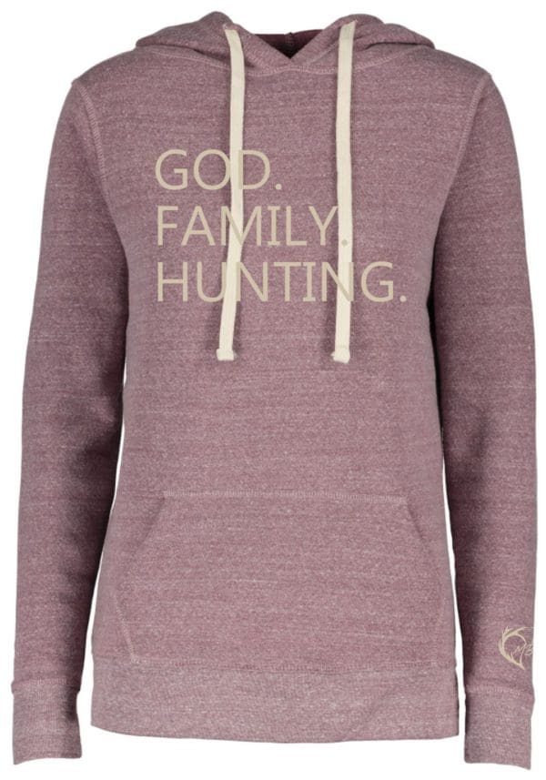 God. Family. Hunting. Ladies Sweatshirt
