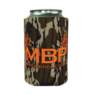 Mossy Oak Bottomland Camo Coozie - MI Buck Pole
