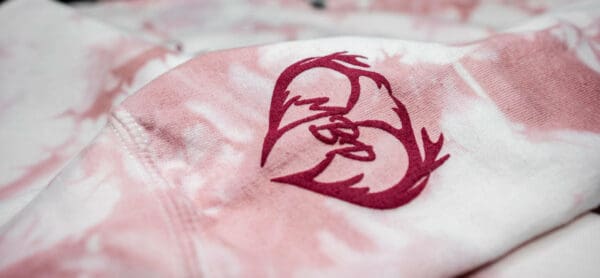 Puff Rose Crystal Tie-Dyed Crew Neck Sweatshirt - Image 4