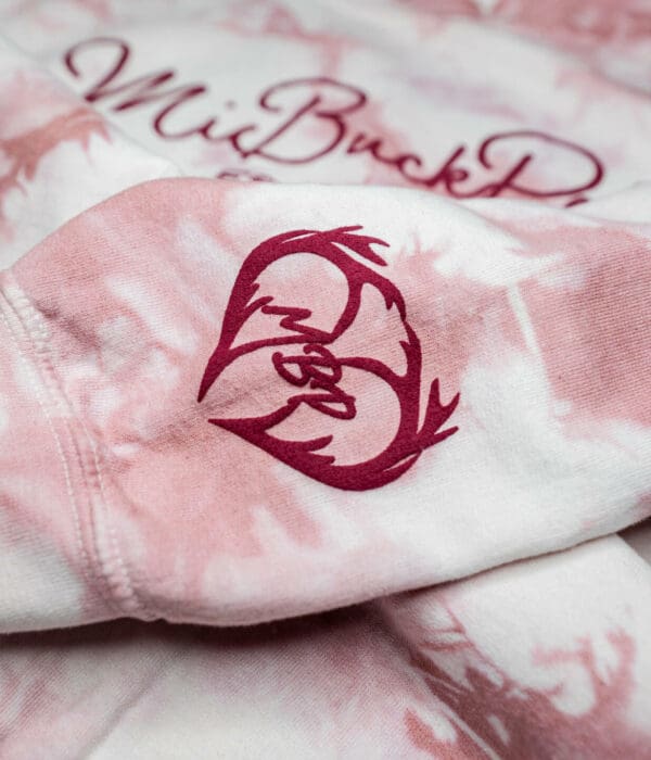 Puff Rose Crystal Tie-Dyed Crew Neck Sweatshirt - Image 2