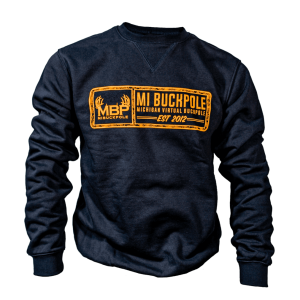 MBP Topo Logo Carhartt Crewneck Sweatshirt - Navy