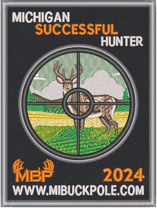 Mbp Michigan 2024 Michigan Successful Hunter Patch – MI Buck Pole
