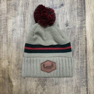 Tan Short Pom Beanie